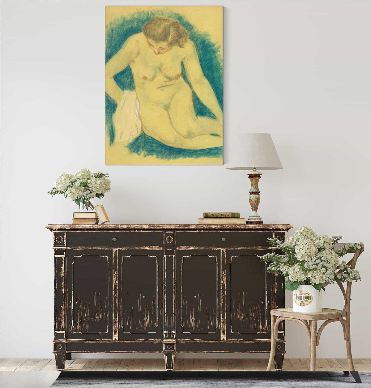 Seated Nude Seen From Above by Paul Gauguin