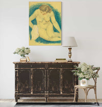 Seated Nude Seen From Above by Paul Gauguin