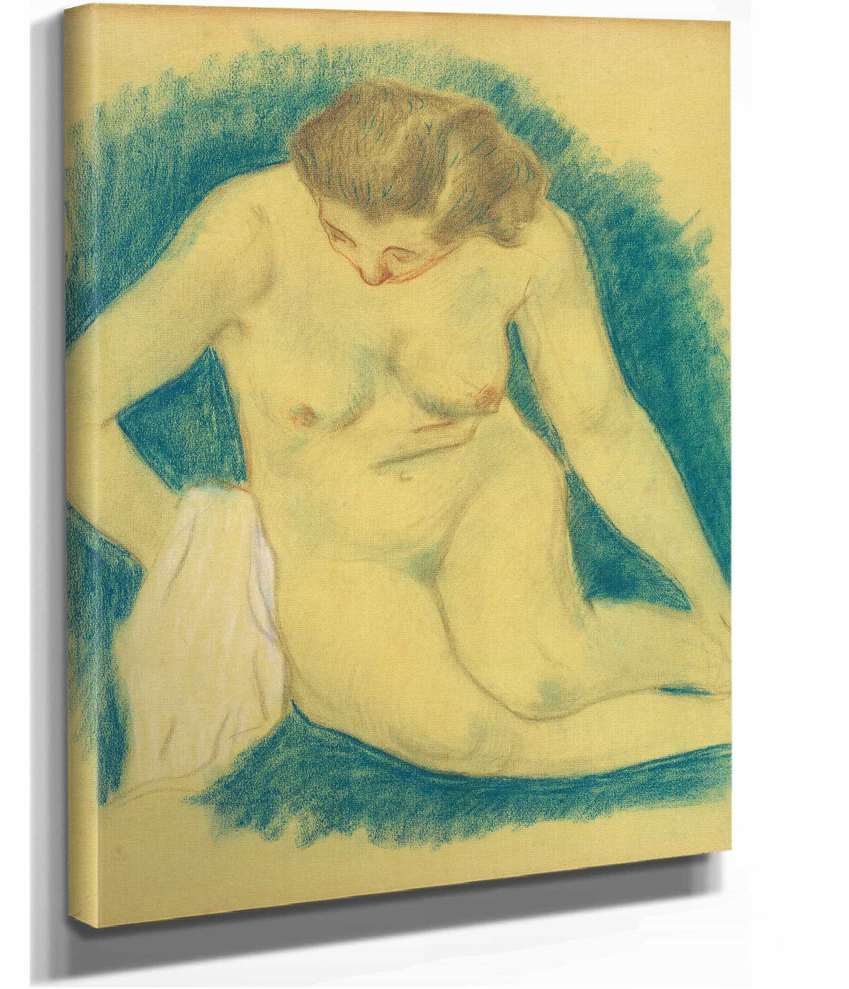 Seated Nude Seen From Above by Paul Gauguin