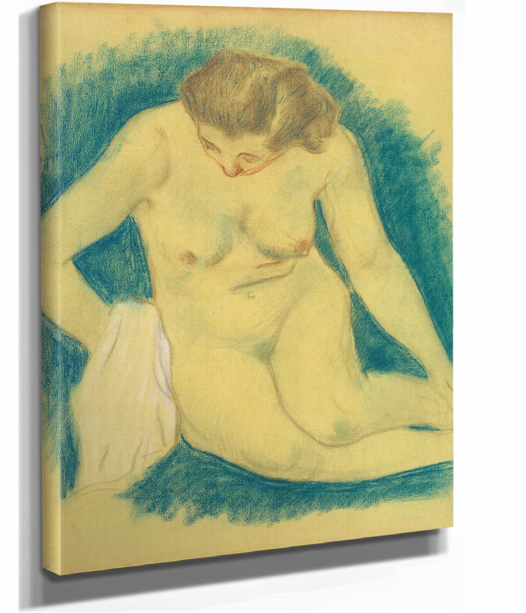 Seated Nude Seen From Above by Paul Gauguin