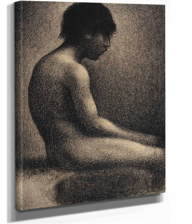 Seated Nude Study For Une Baignade by Georges Seurat