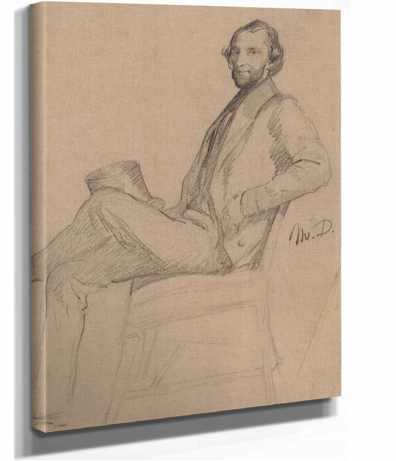 Seated Study Of Md by Eastman Johnson