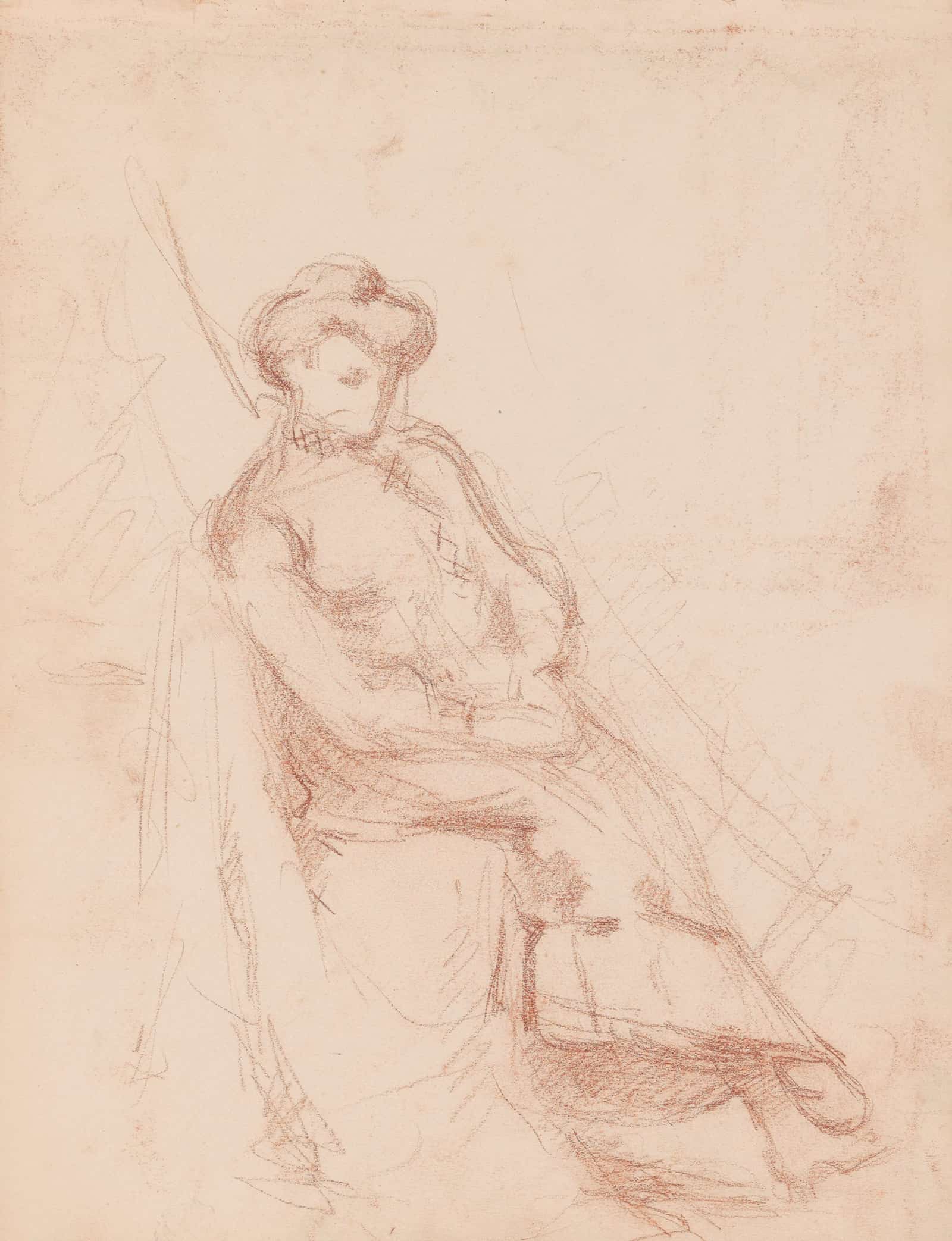 Seated Woman by Jules Schmalzigaug