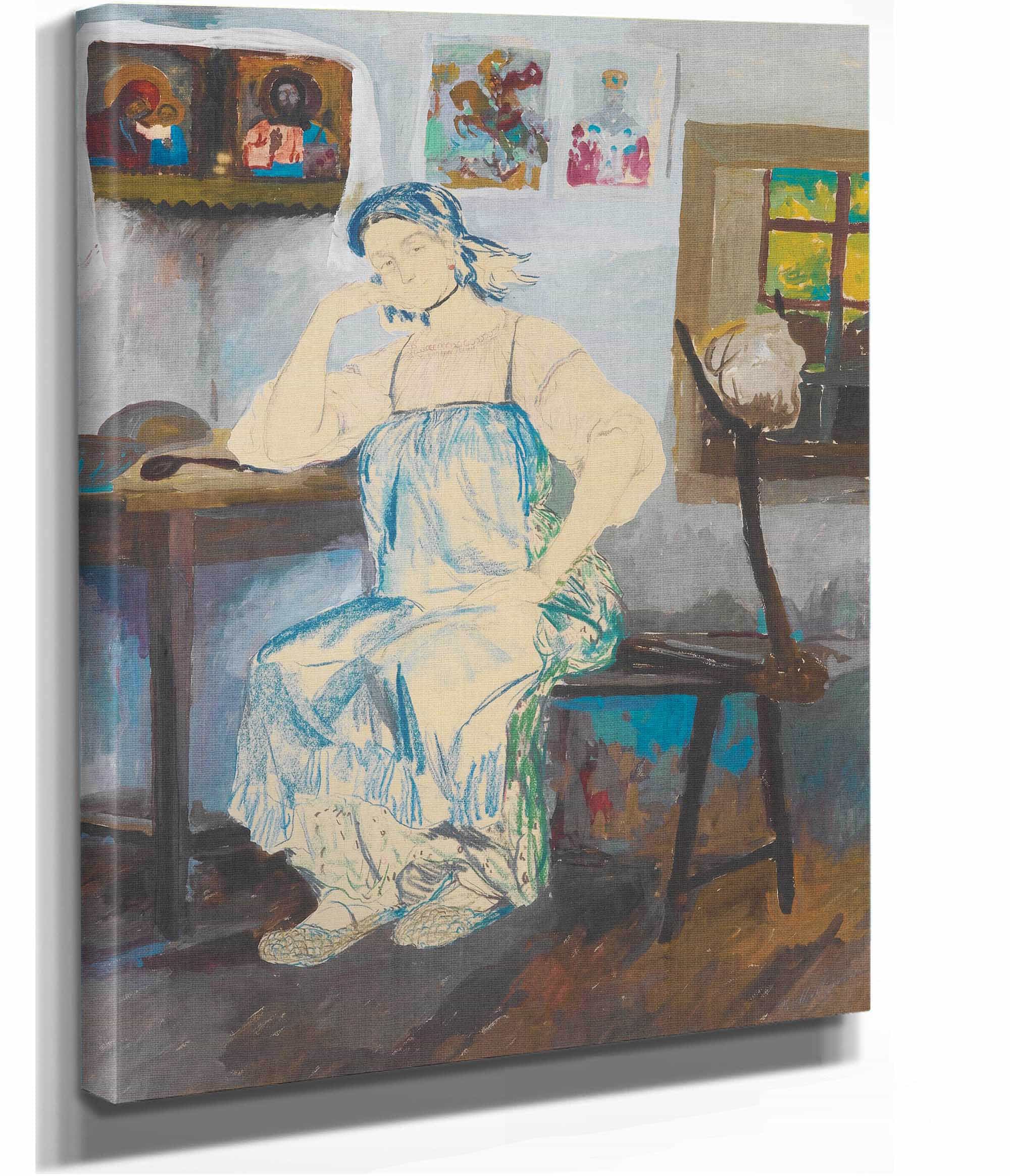 Seated Woman In An Interior by Filipp Malyavin