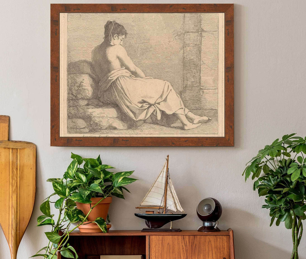 Seated Woman Le Blanc by Angelica Kauffmann