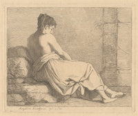 Seated Woman Le Blanc by Angelica Kauffmann