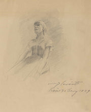 Seated Young Woman Recto by Lovis Corinth