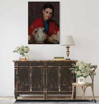 Segovia Girl Holding Pitcher by Robert Henri