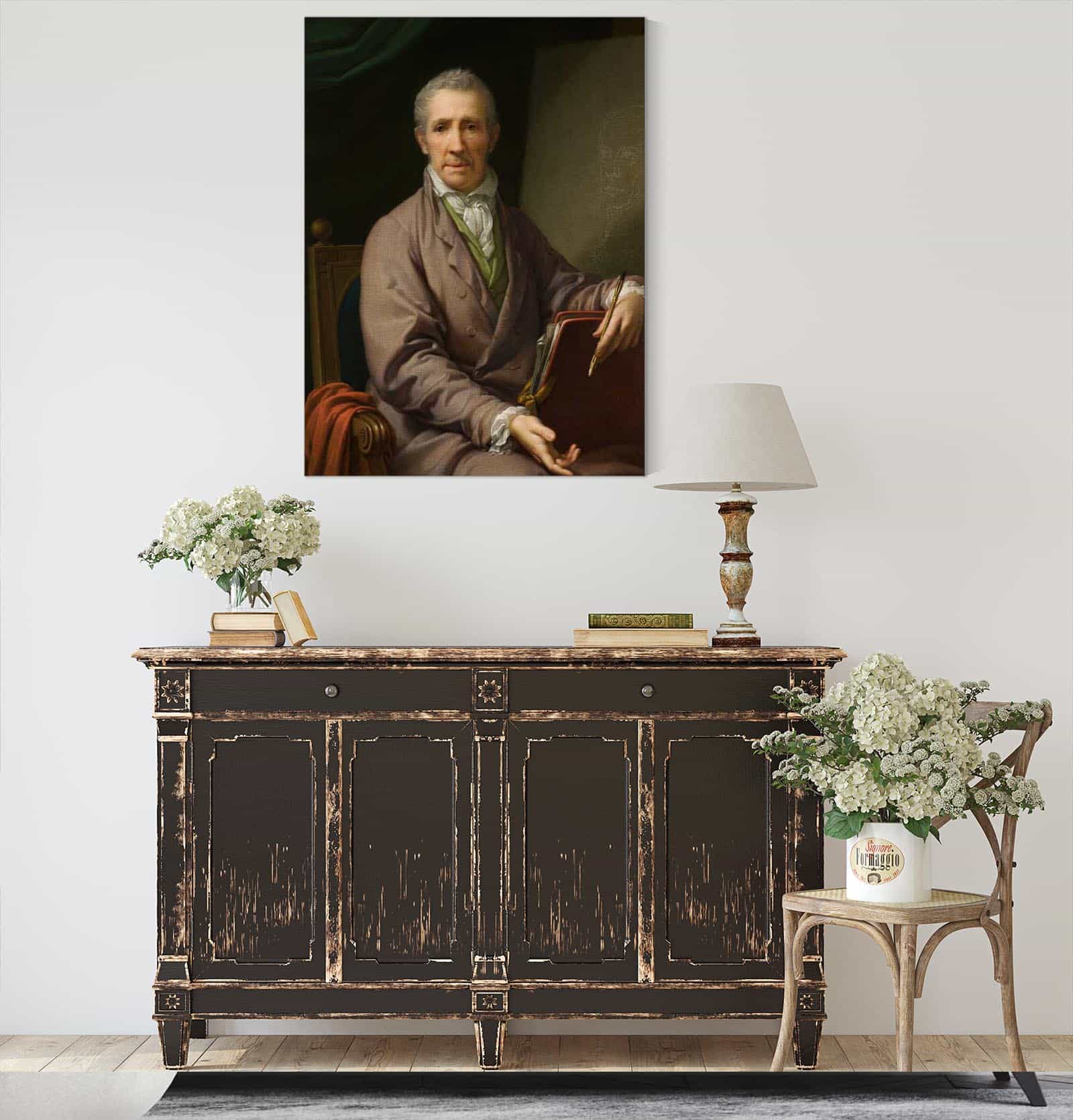 Selbstbildnis An Der Staffelei by Johann Baptist Von Lampi The Elder