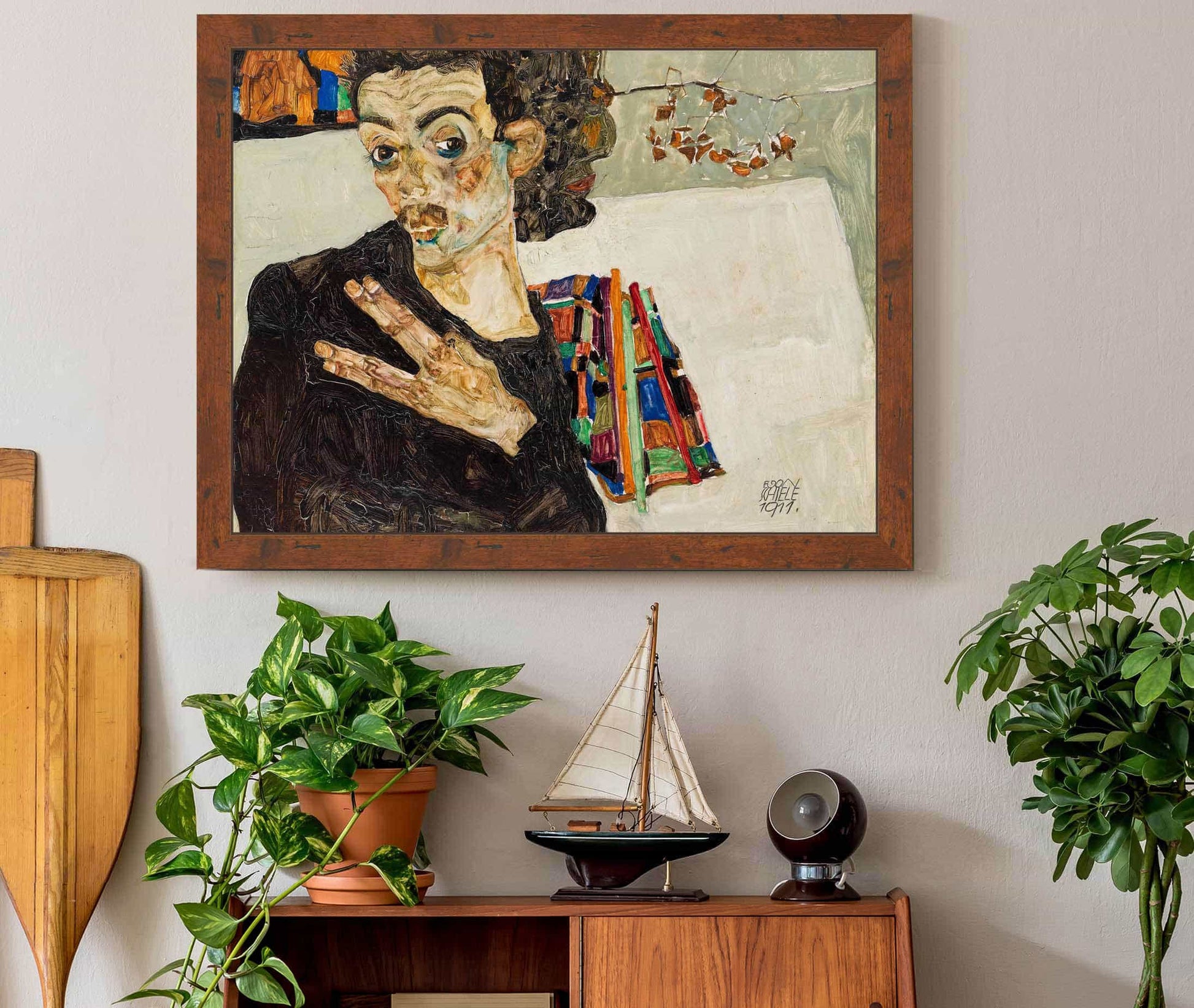 Selbstbildnis by Egon Schiele