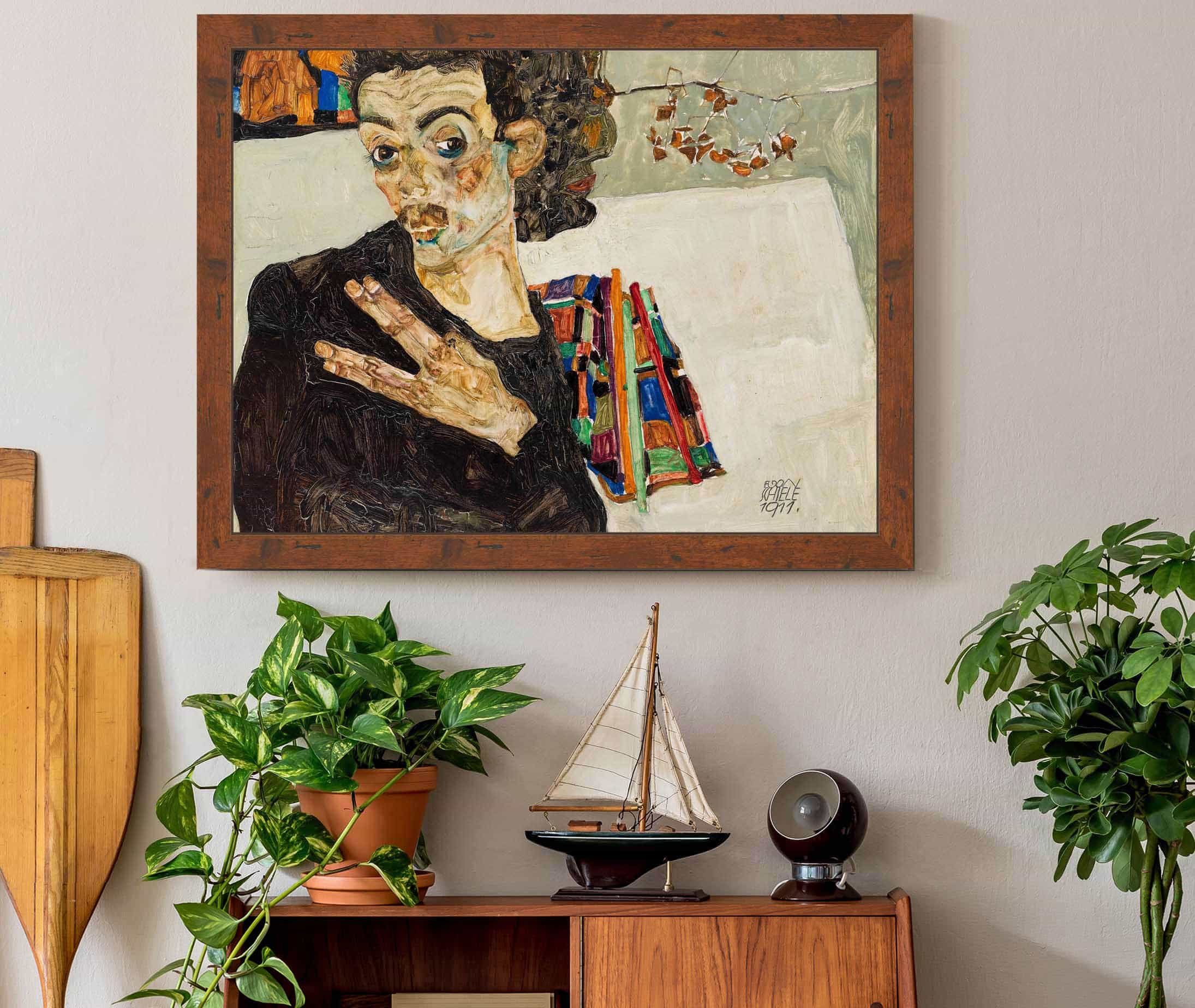 Selbstbildnis by Egon Schiele