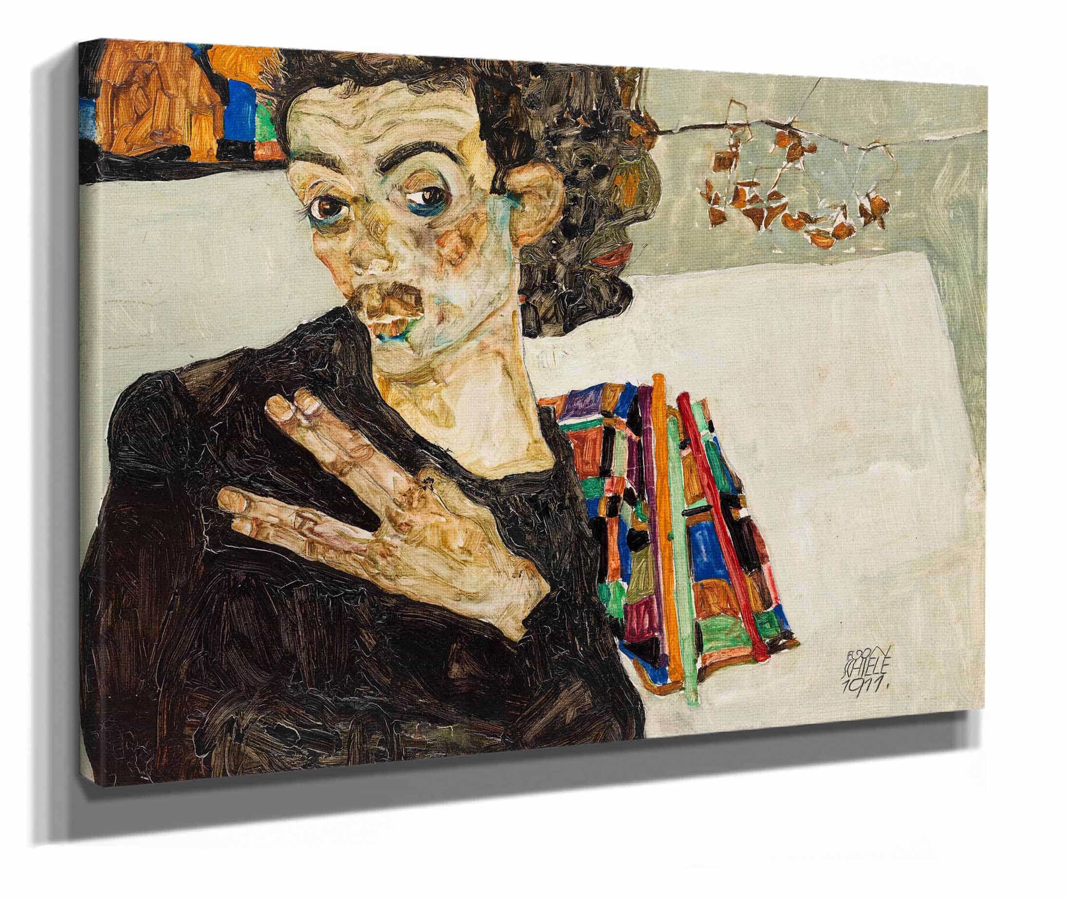 Selbstbildnis by Egon Schiele