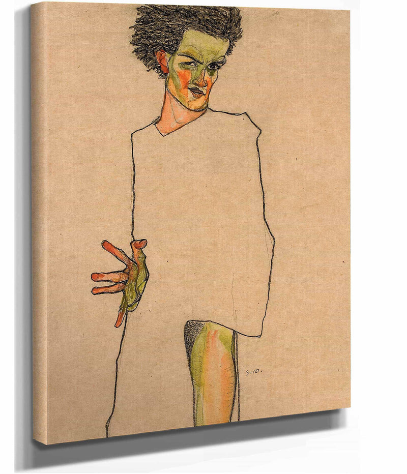 Selbstbildnis by Egon Schiele