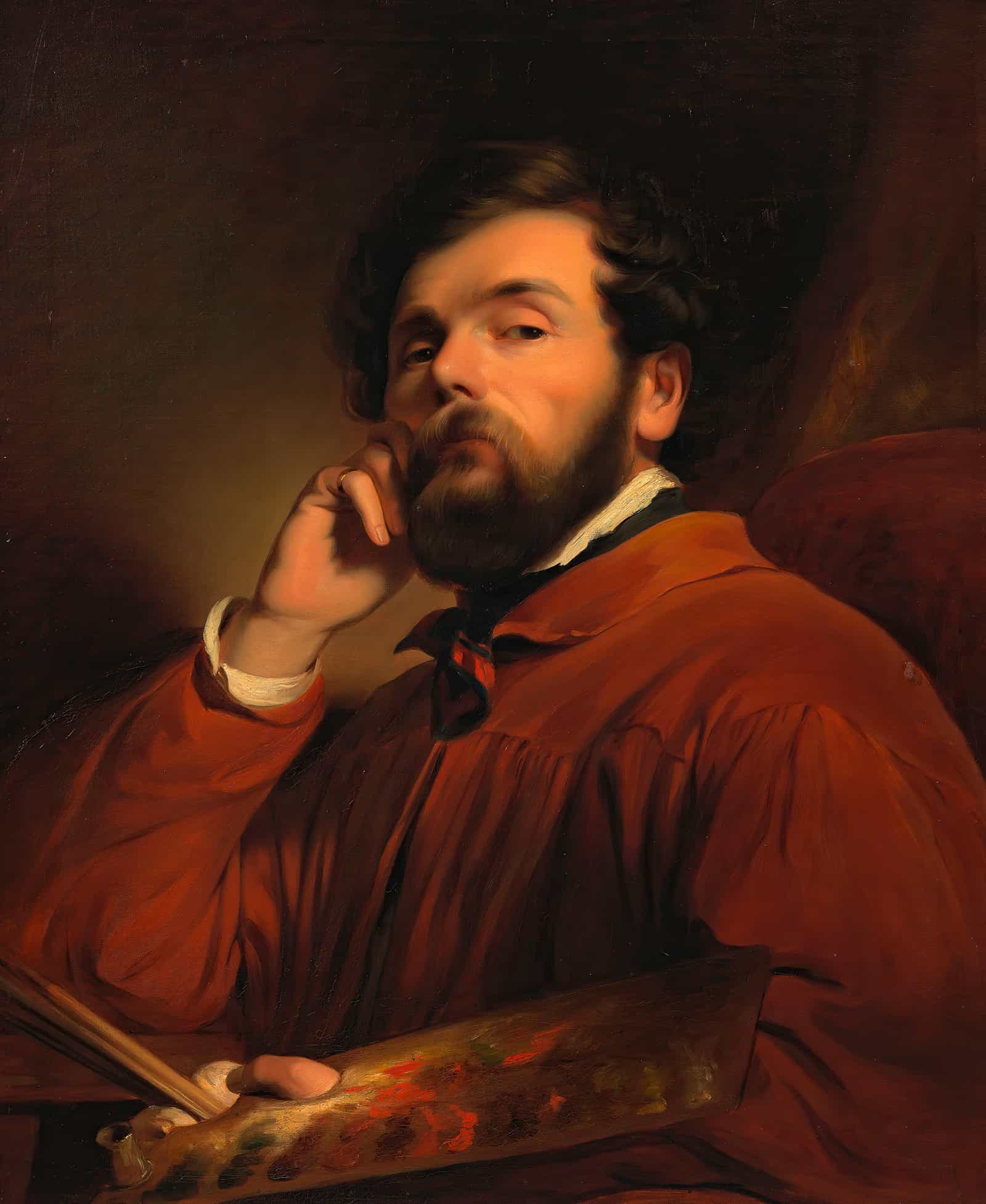 Selbstbildnis Friedrich Von Amerling  by Friedrich Von Amerling