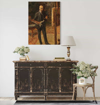 Selbstbildnis Im Anzug Vor Der Staffelei Ganzfigur by Max Liebermann