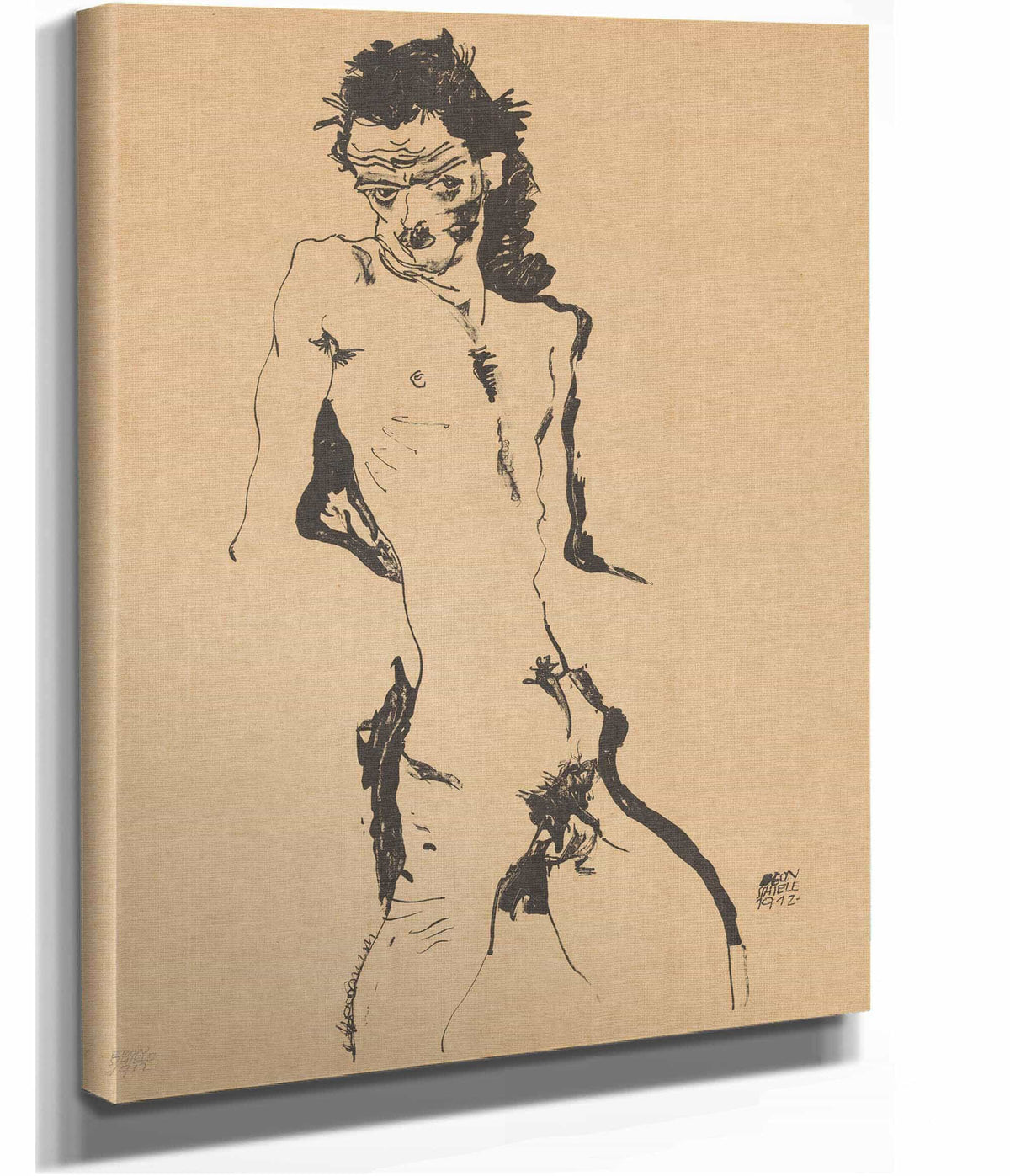 Selbstportrat by Egon Schiele