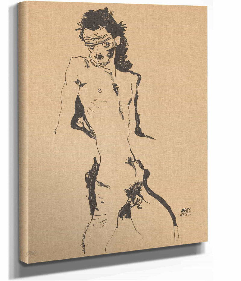 Selbstportrat by Egon Schiele