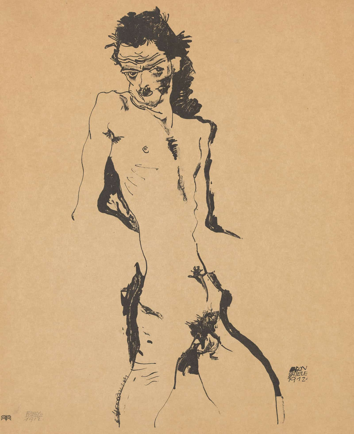 Selbstportrat by Egon Schiele