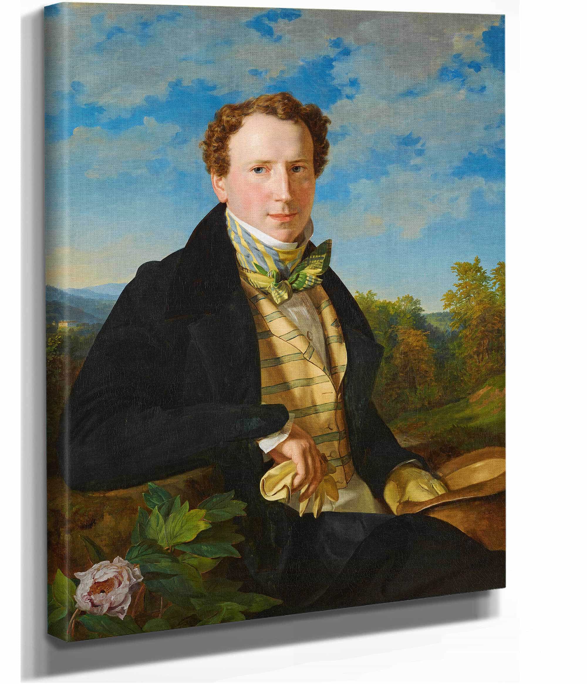 Selbstportrat In Jungen Jahren by Ferdinand Georg Waldmuller