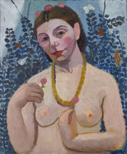 Self Portrait As A Half Length Nude With Amber Necklace Ii by Paula Modersohn Becker