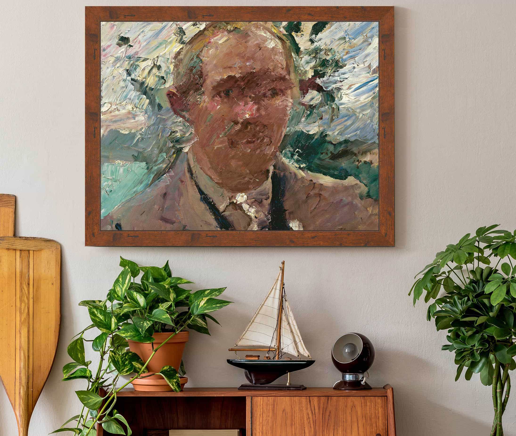 Self Portrait At Walchensee by Lovis Corinth