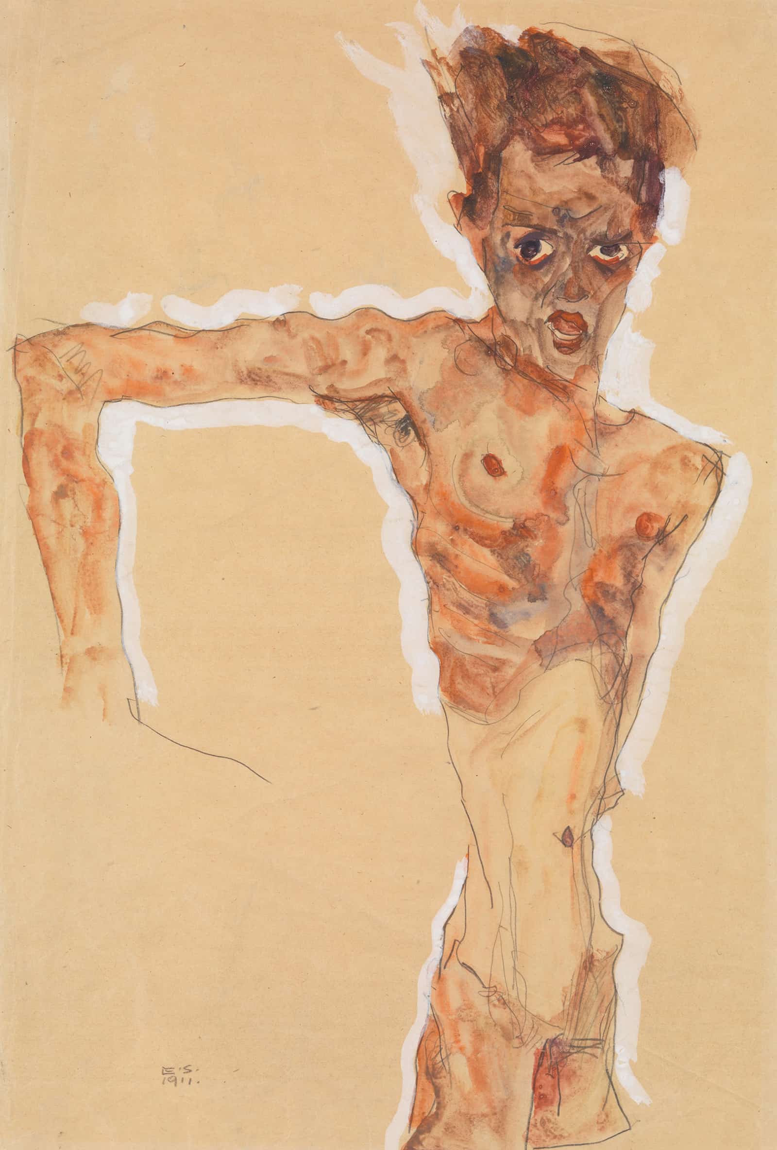 Self Portrait by Egon Schiele