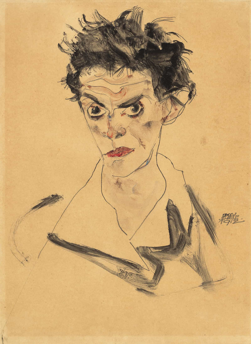 Self Portrait by Egon Schiele