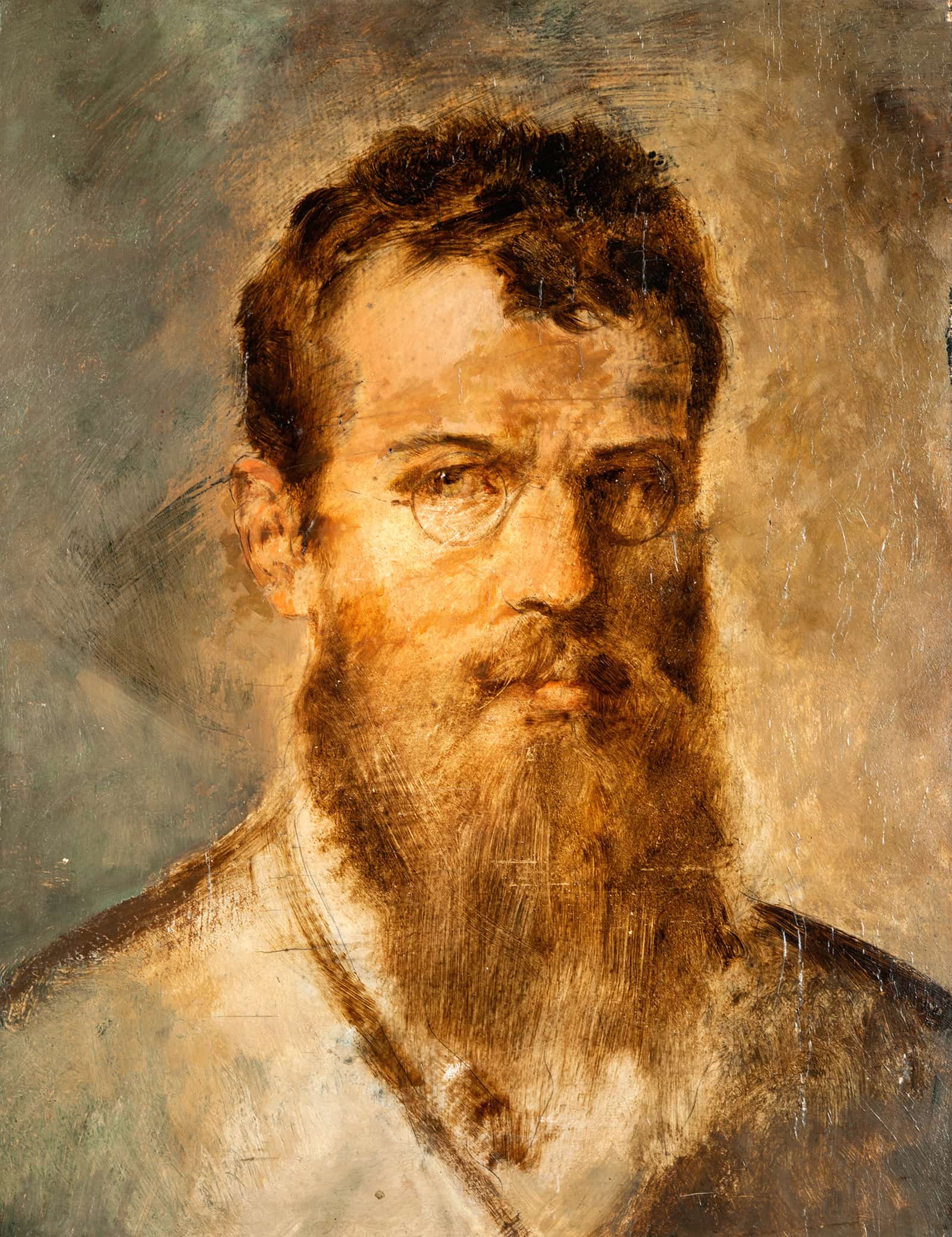 Self Portrait by Franz Von Lenbach