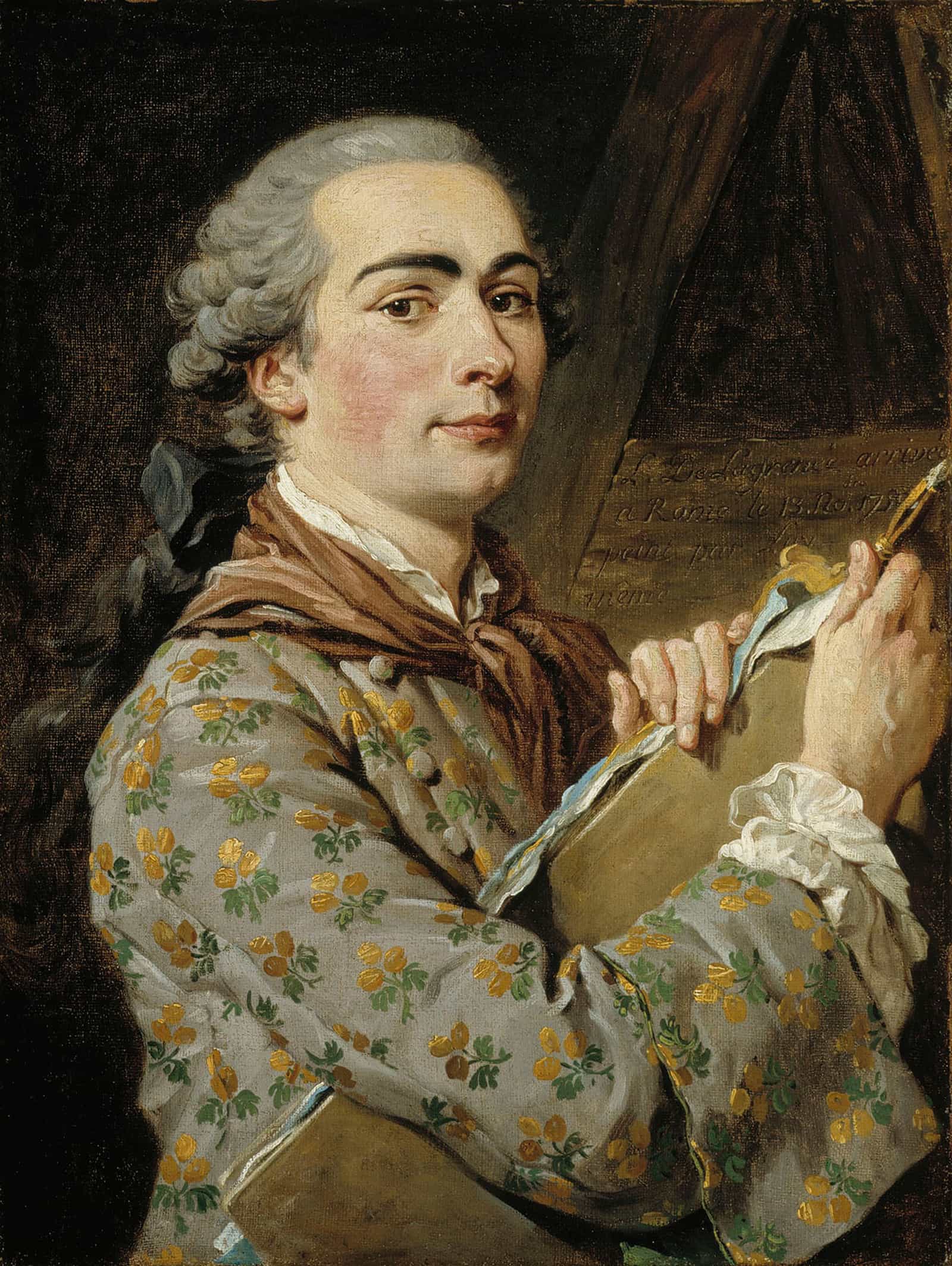 Self Portrait by Louis Jean Francois Lagrenee