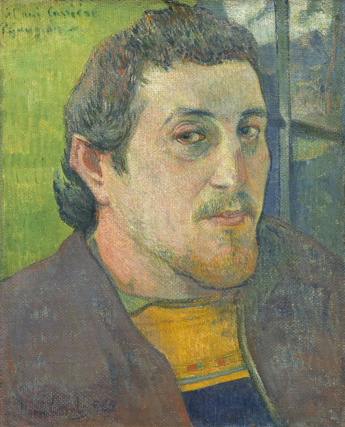 Self Portrait Dedicated To Carriere Or by Paul Gauguin