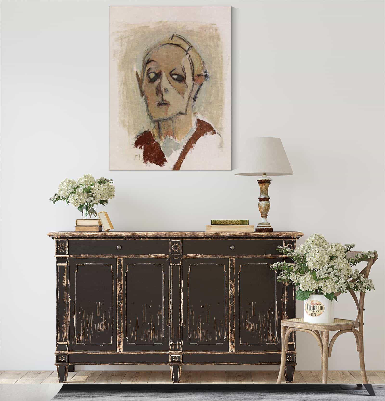 Self Portrait En Face I by Helene Schjerfbeck
