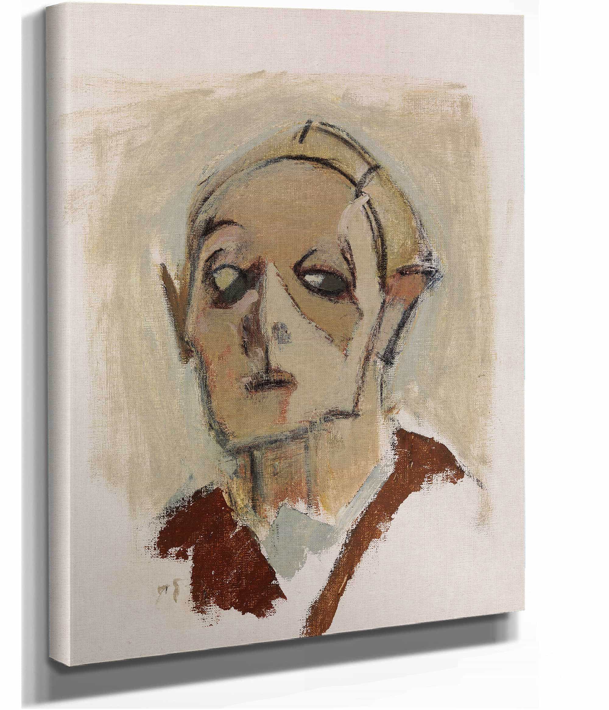 Self Portrait En Face I by Helene Schjerfbeck
