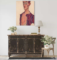 Self Portrait Grimacing by Egon Schiele