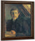 Self Portrait In Front Of Easel By Paul Gauguin