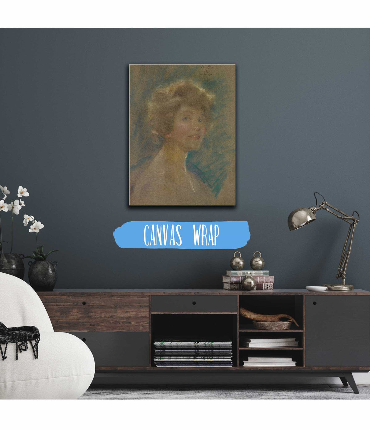 Self Portrait In Light Tones by Alice Pike Barney