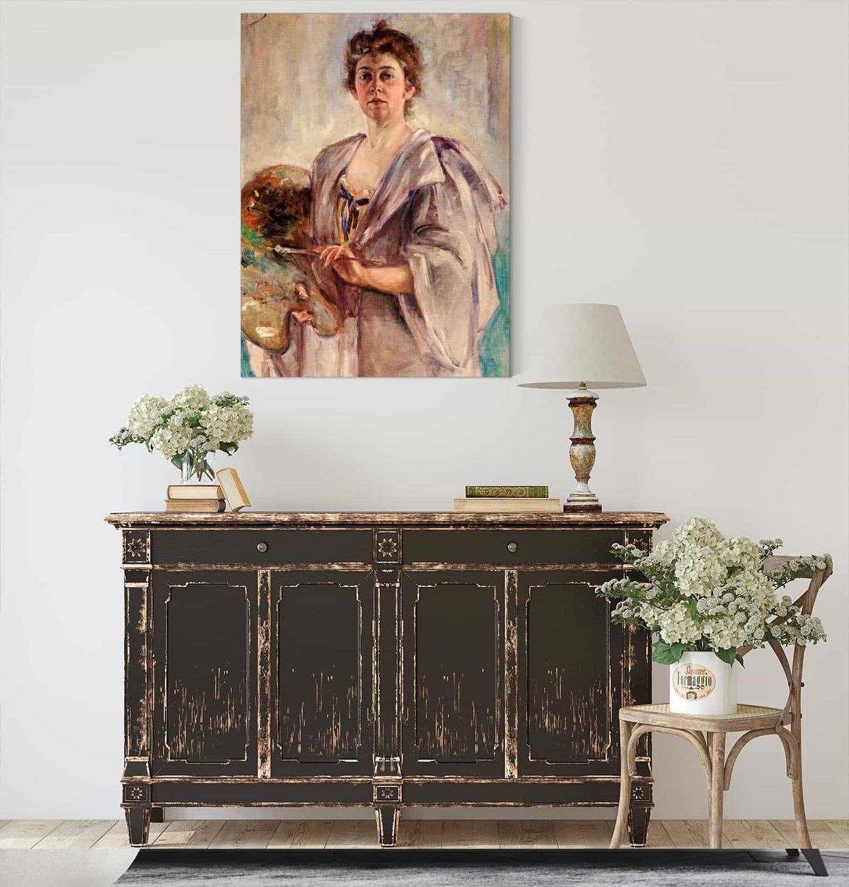 Self Portrait In Painting Robe by Alice Pike Barney