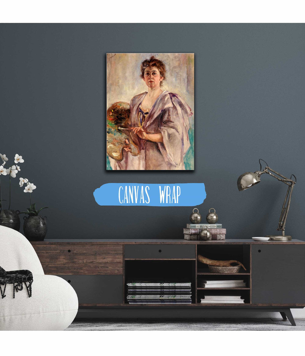 Self Portrait In Painting Robe by Alice Pike Barney