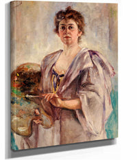 Self Portrait In Painting Robe by Alice Pike Barney