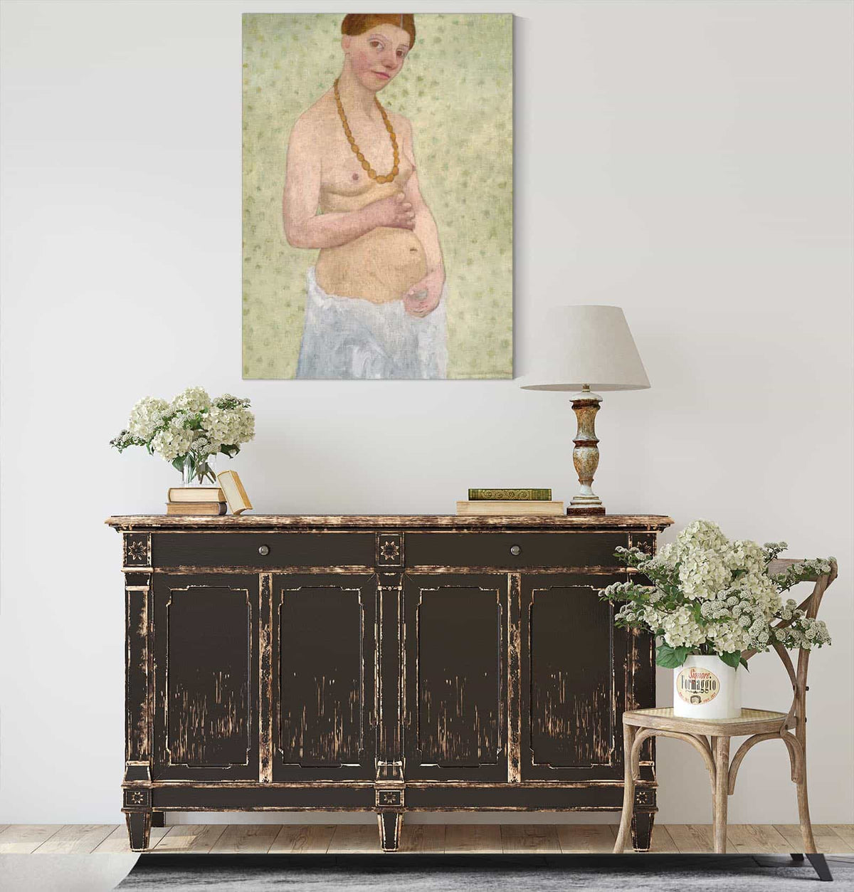 Self Portrait On The Th Wedding Anniversary by Paula Modersohn Becker