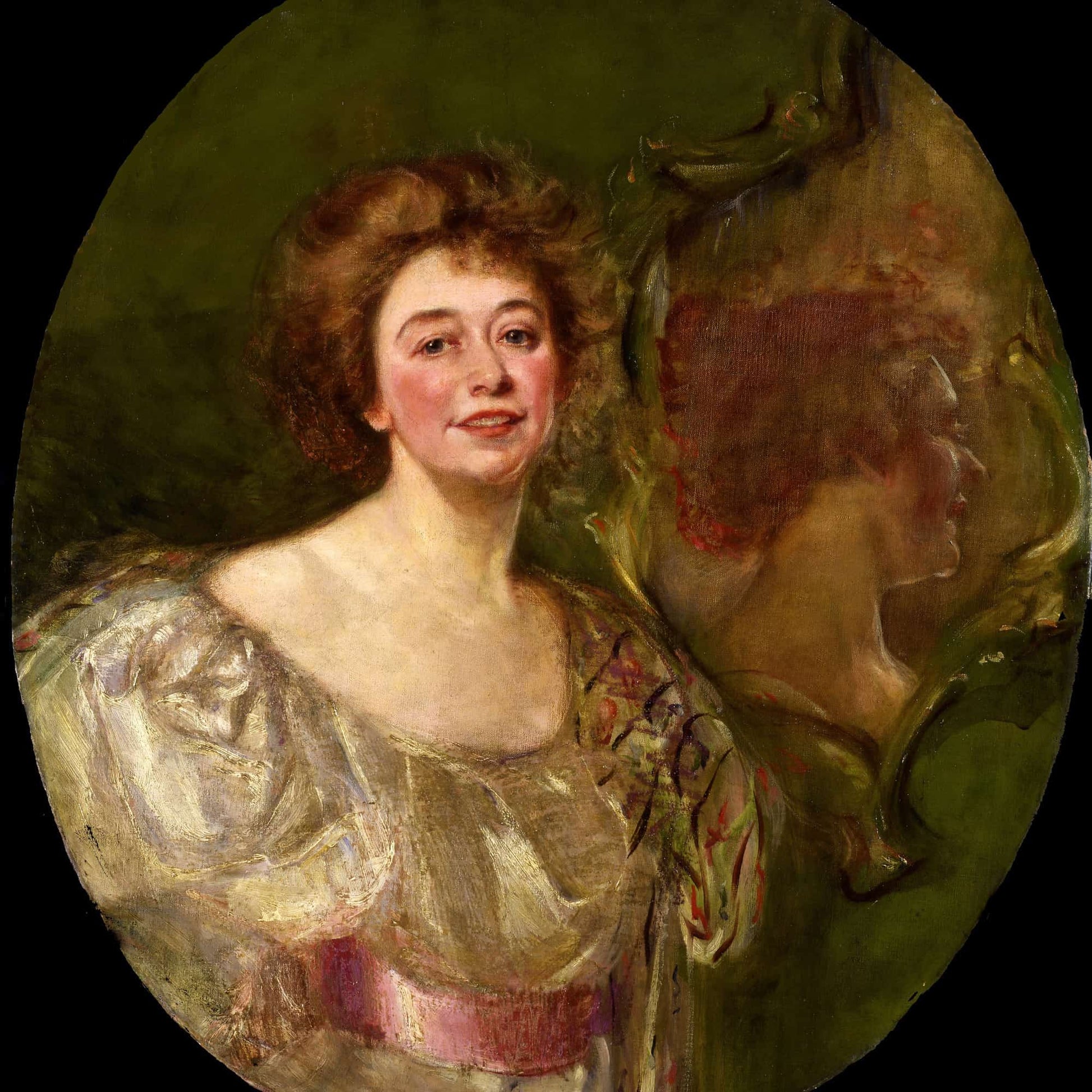 Self Portrait Reflected In Mirror by Alice Pike Barney