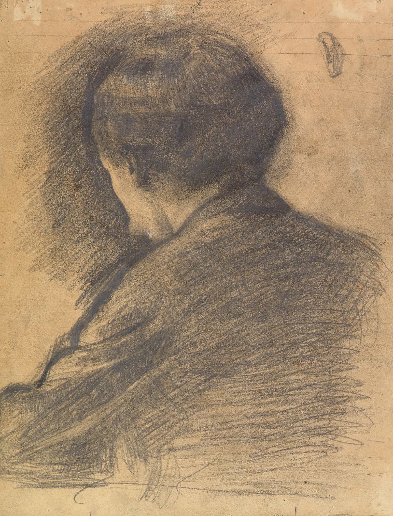 Self Portrait Seen From Behind by Vilhelm Hammershoi
