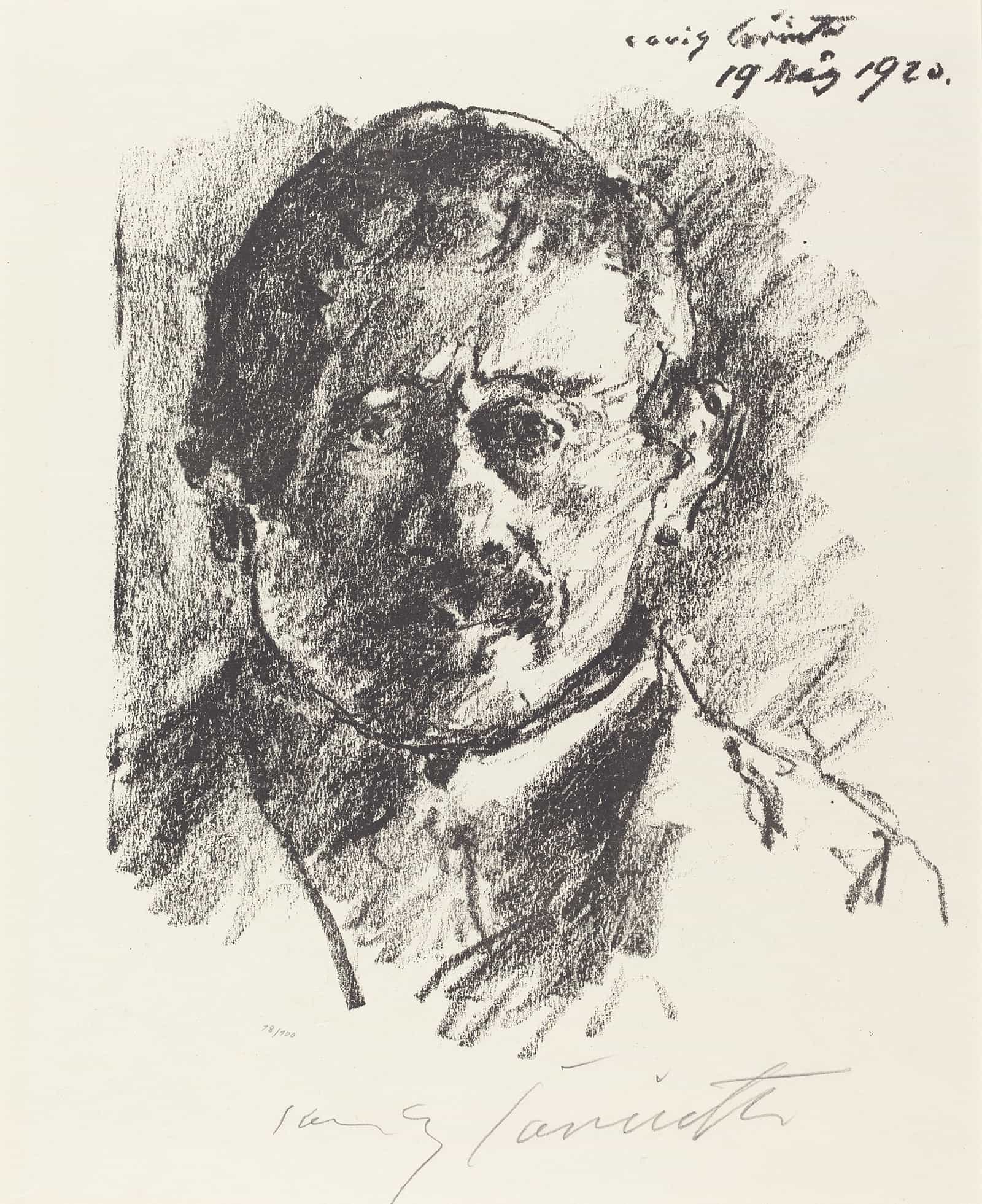 Self Portrait Selbstbildnis by Lovis Corinth