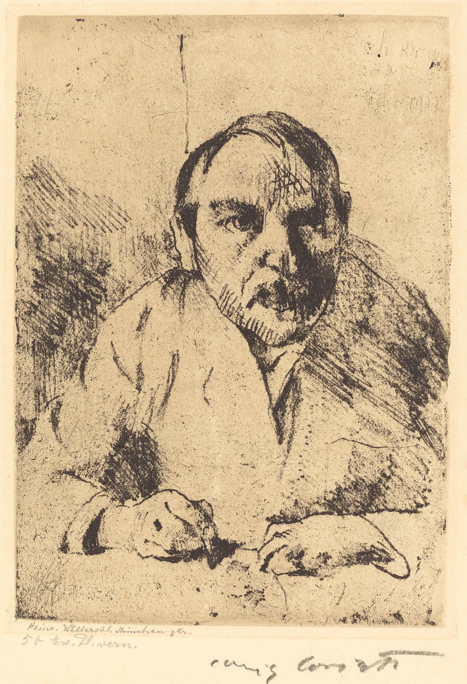 Self Portrait Selbstbildnis by Lovis Corinth