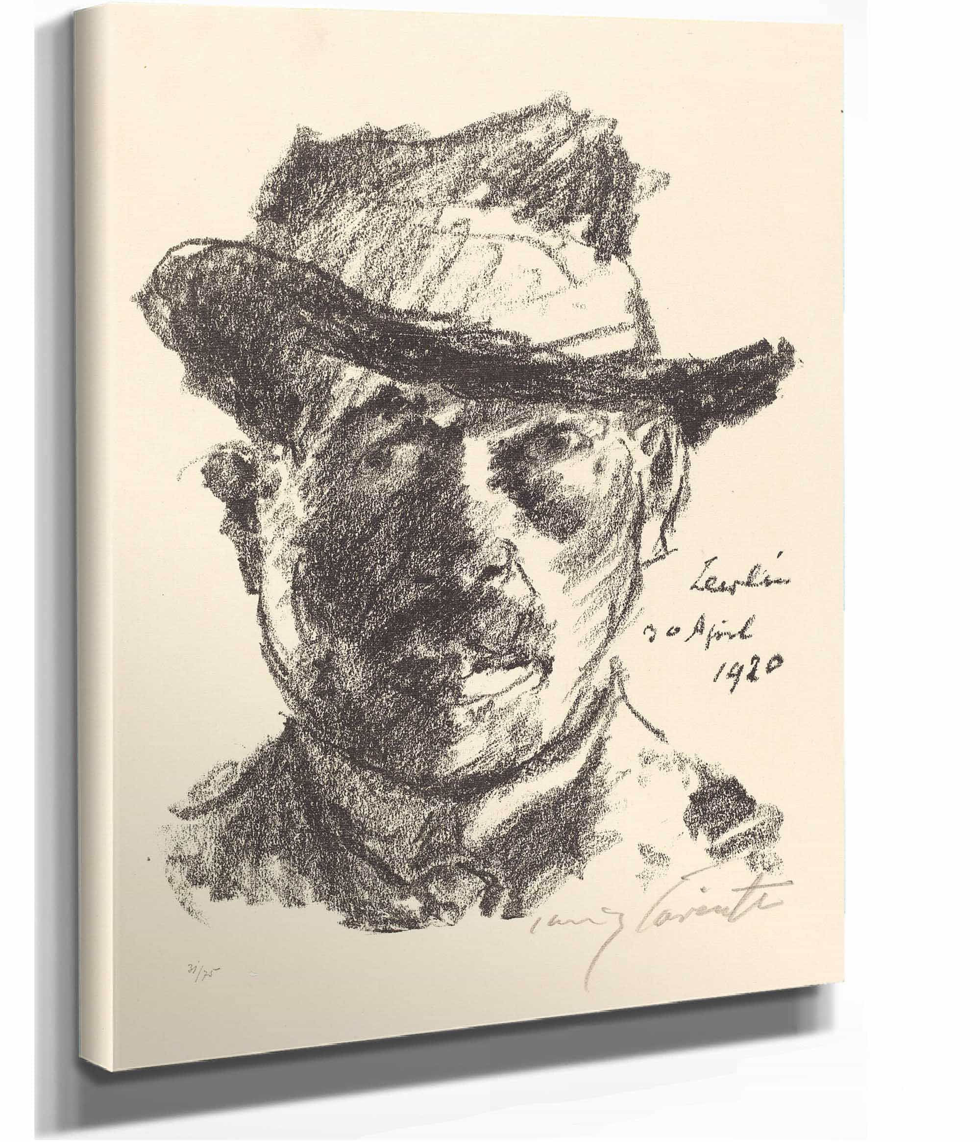 Self Portrait Selbstbildnis Ii by Lovis Corinth