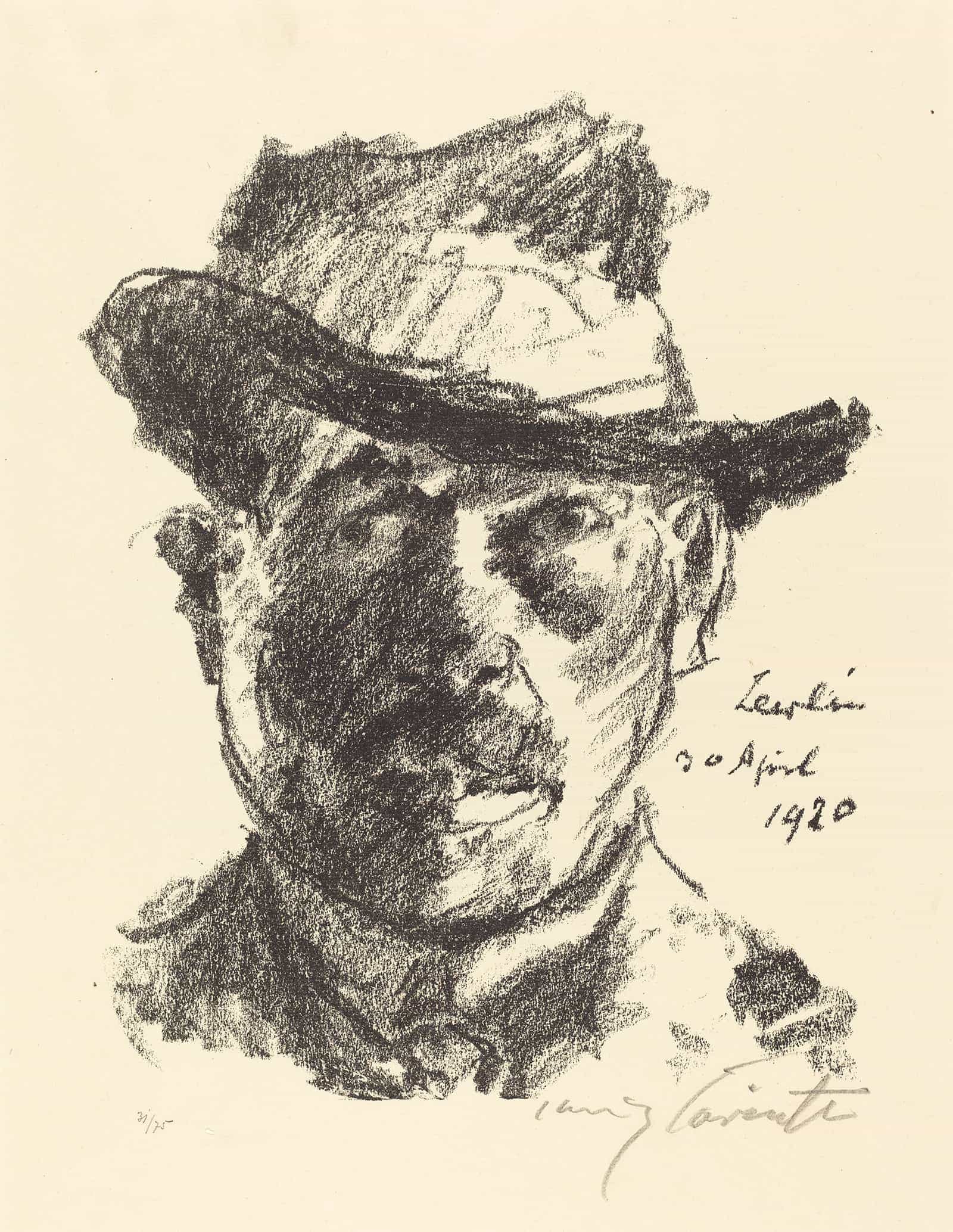 Self Portrait Selbstbildnis Ii by Lovis Corinth