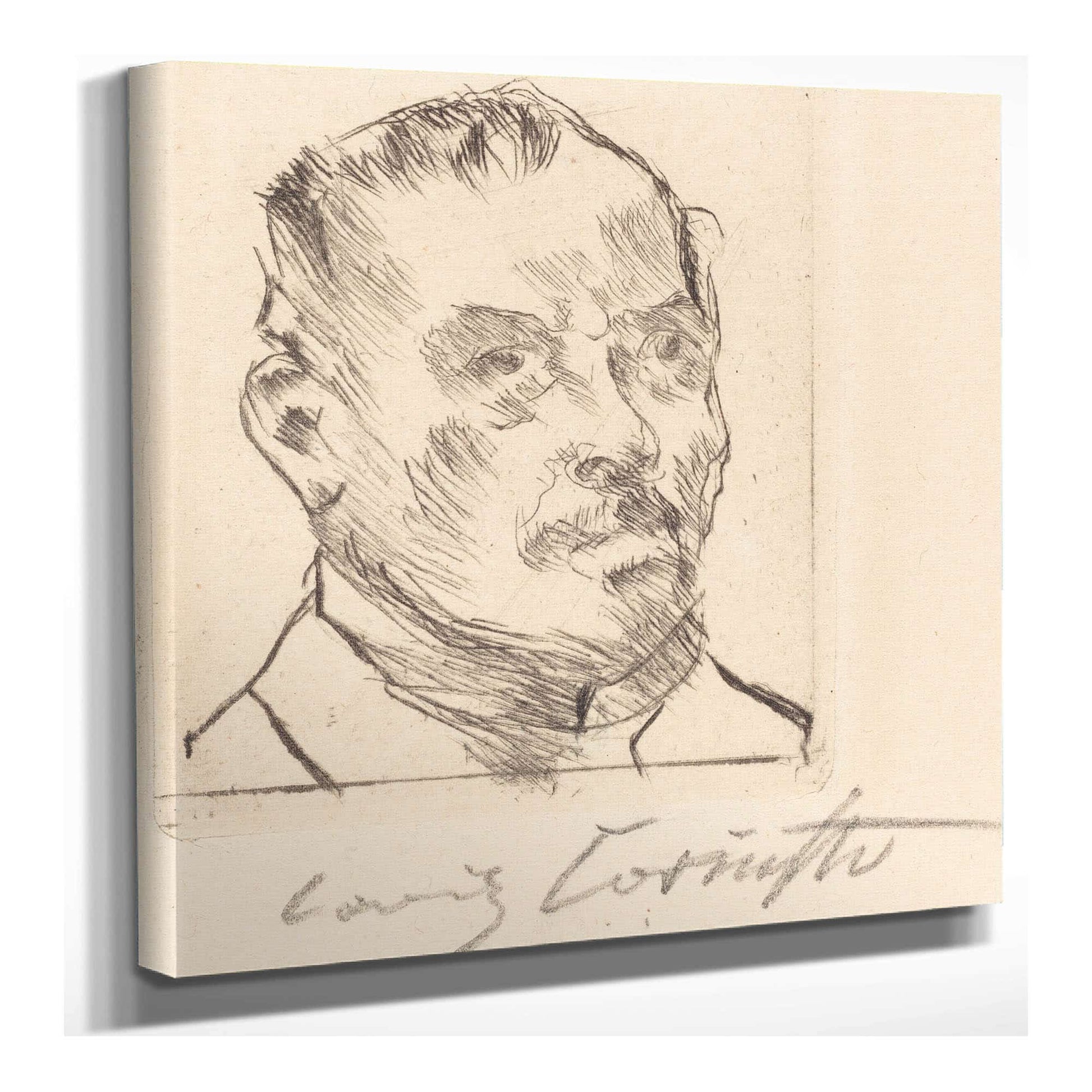 Self Portrait Selbstbildnis Kopf by Lovis Corinth