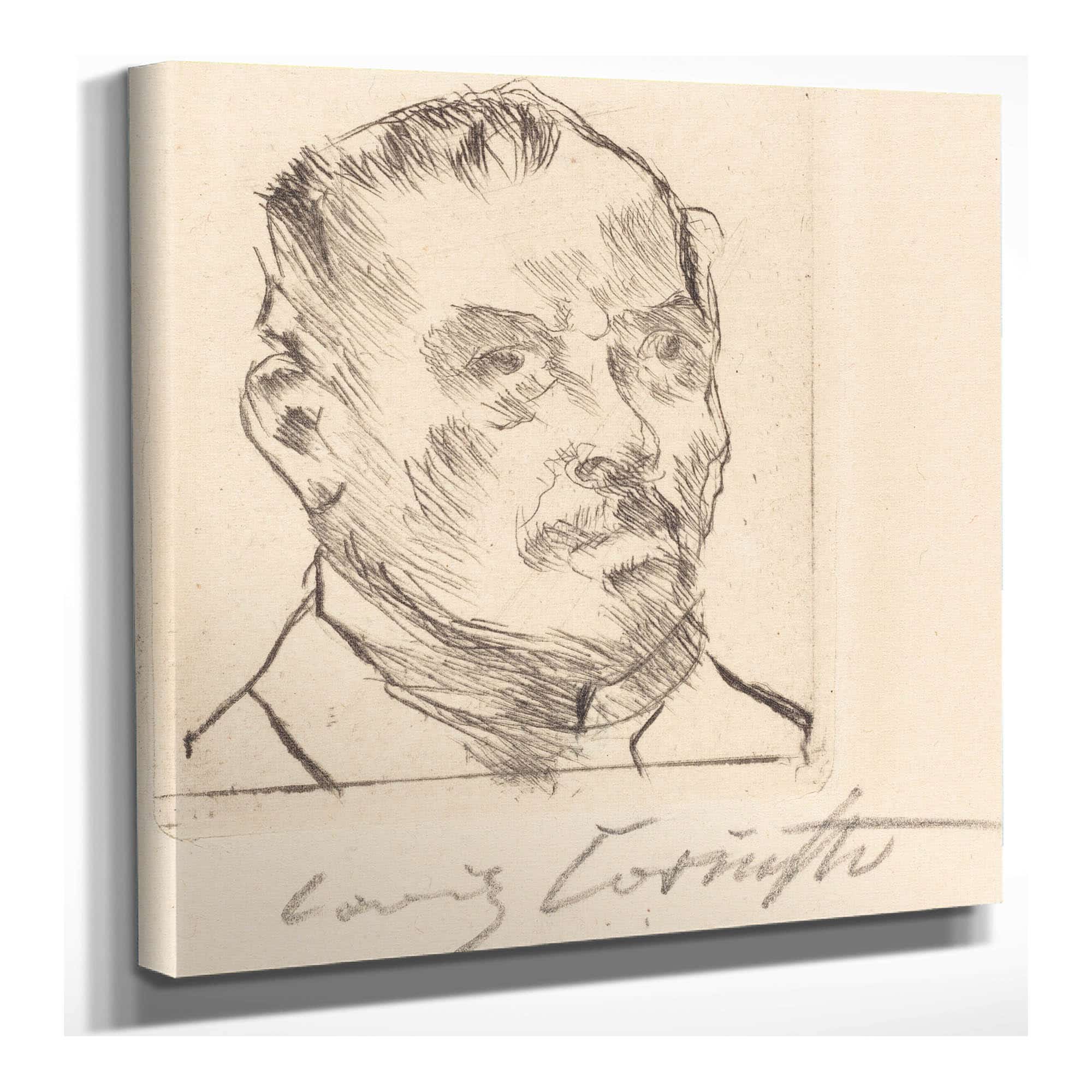 Self Portrait Selbstbildnis Kopf by Lovis Corinth