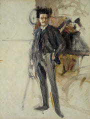 Self Portrait Sketch by Albert Edelfelt