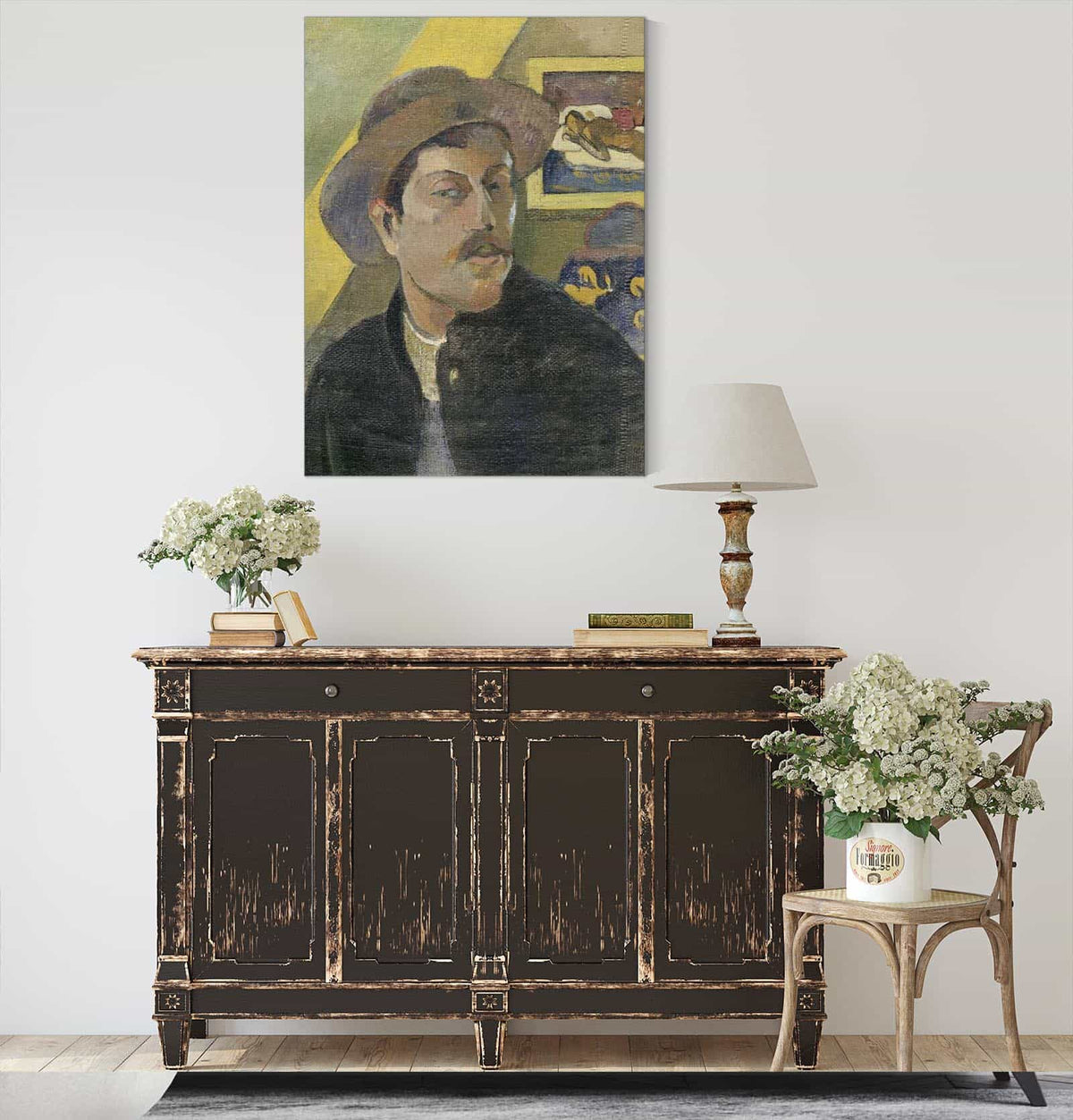 Self Portrait With A Hat  by Paul Gauguin