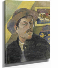 Self Portrait With A Hat  by Paul Gauguin